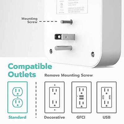 Kasa Smart Plug HS103P4, Smart Home Wi-Fi Outlet Works with Alexa, Echo,  Google Home & IFTTT, No Hub Required, Remote Control, 15 Amp, UL Certified