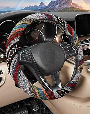 Cloth Steering Wheel Covers for Women Bohemian Universal 15 inch