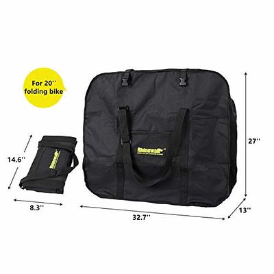 HUNTVP Bike Travel Bag Bicycle Transport Carrying Case with a Carry Bag for  26-29inch Folding Bike Foldaway Bicycle