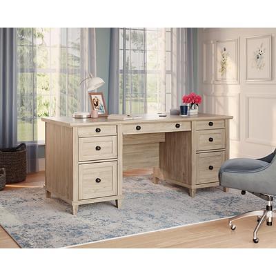 Sauder Summit Station 66 W Executive Computer Desk Laurel Oak - Office Depot