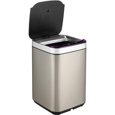 Hanover 12-Liter / 3.2-Gallon Trash Can with Sensor Lid in Stainless Steel  - Yahoo Shopping