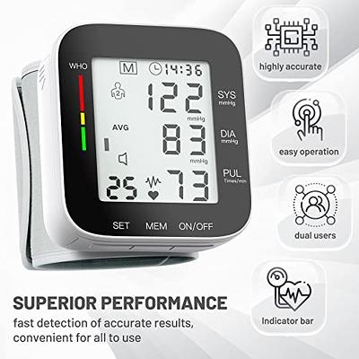 Wrist Blood Pressure Monitor, Tovendor Digital BP Machine with