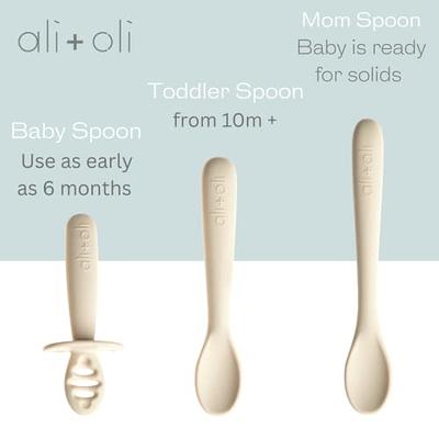Ali+Oli (3pc) Silicone Spoon Set for Baby (Coco) Unbreakable Silicone Baby  Spoon, Baby Spoons Self Feeding 6 Months & Up, Self Feeding Baby Utensils,  Multi-stage Baby Feeding Spoon, Ergonomic Design - Yahoo