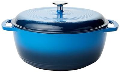 Cuisinart 7 Quart Enameled Cast Iron Round Covered Casserole - Blue