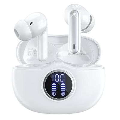 Wireless Earbuds Bluetooth Headphones 60H Playtime Ear Buds with LED Power  Display Charging Case Earphones in-Ear Earbud with Microphone for Android