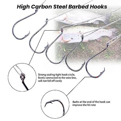 SEAOWL Circle Hooks Rigs,Steel Catfish Hook Rig,Octopus Fishing Hook with  Leader,Fishing Circle Hook Wire for Saltwater Freshwater - Yahoo Shopping