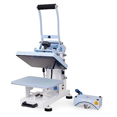 PYD Life 2 in 1 Combo Heat Press Machine 9 x 12 Inch Blue with