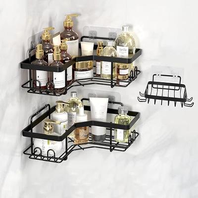 Sevlaz Corner Shower Caddy,Adhesive Hanging Bathroom Shelf,Bathroom Storage  Organizer,Shower Rack for Bathroom,Wall Mount Bathroom Shelf for Inside  Shower, Black Rustproof organization 2 Sets - Yahoo Shopping