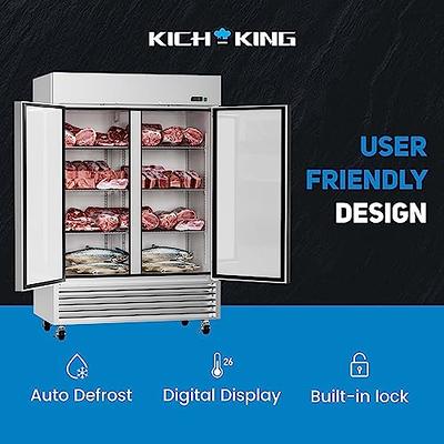 KICHKING Reach-In Freezer - 27 Commercial Solid Door Stainless Steel