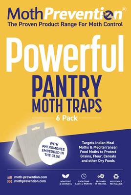 BugMD Pantry Pest Patrol (6 Count) - Moth Traps for Kitchen, Pantry Moth Trap, Kitchen Moth Trap