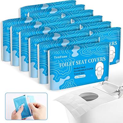 TenFans Toilet Seat Covers Disposable (120 Pack) - XL Flushable Disposable  Toilet Seat Cover for Kids Potty Training, Adults - Essential Travel  Accessories for Airplane, Public Restrooms, Camping - Yahoo Shopping