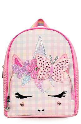 OMG Accessories Girl's Bella Gingham Cat Backpack on SALE