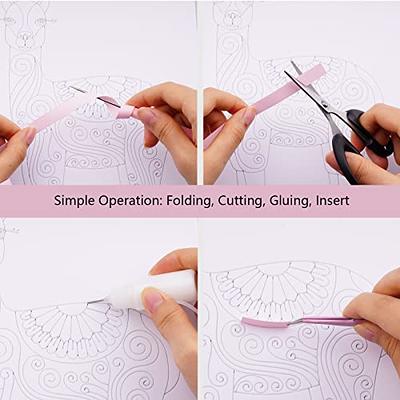 Uniquilling Quilling Kit Paper Filigree Painting Kit for Adults