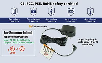  Power Cord for Summer Infant 29000 29000A 29190A