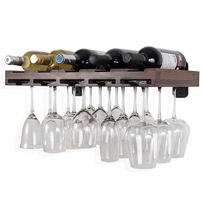 Stained Wine Glass Floating Shelf