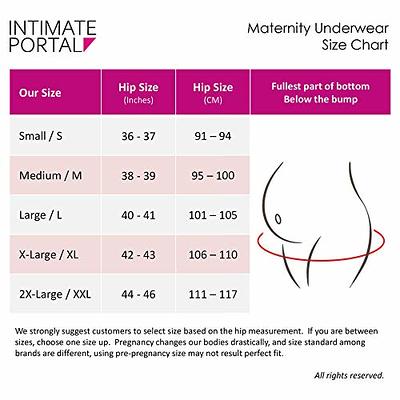 Intimate Portal Maternity Underwear | Pregnancy Postpartum Panties Under  the Bump | Boyshort Briefs