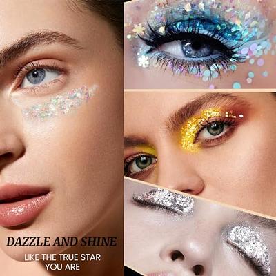 Eye Eyebrow Sequins Gel Shimmer Holographic Eyeshadow Glitter