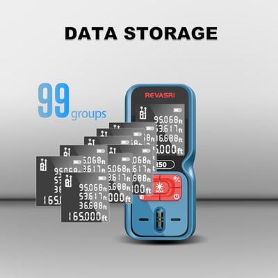 Laser Measure,DEGLASERS 165 Feet Laser Measurement Tool with Dual Angle  Display,M/in/Ft Unit Switching,Larger Backlit LCD, Measure Distance, Area  and