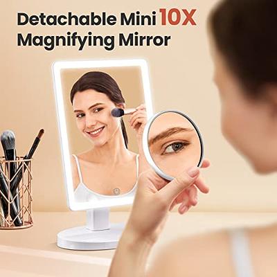 Large Lighted Makeup Mirror, Makeup Mirror with 88 LED Lights and  Magnification, Lighted Vanity Mirror with Mini 10X Magnifying Mirror, Touch  Control Design, 3 Colors Lighting Modes, Stepless Dimming - Yahoo Shopping