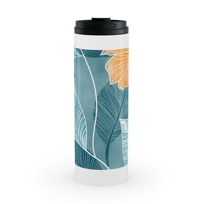 16 oz Coffee Mug in White Rose