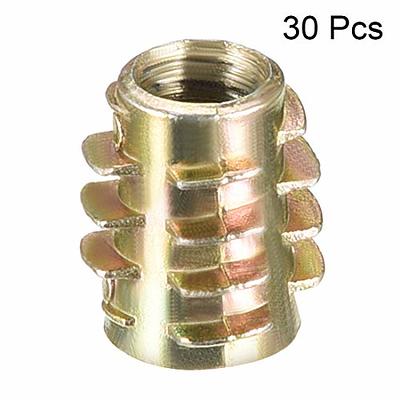 uxcell M6x13mm Threaded Inserts for Wood Hex Socket Drive