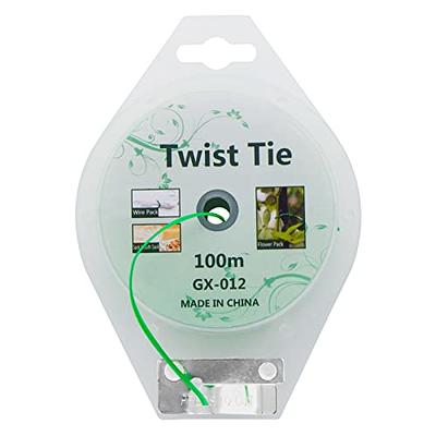 Plant Ties 65.6 Feet, All-Purpose Garden Wire Ties, Plant Wire, Soft Twist,  Green Coated Twist Plant Ties, Green Plant Ties, Plant Twist Ties for