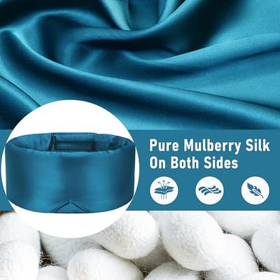 Silk Sleep Mask, 2 Pack 100% Real Natural Pure Silk Eye Mask With