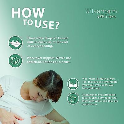 Silvamom® The Original Silver Nursing Cups | Nipple Shields for Nursing  Newborn Breastfeeding | 925 Silver | Nickel Free | Newborn Essentials Must