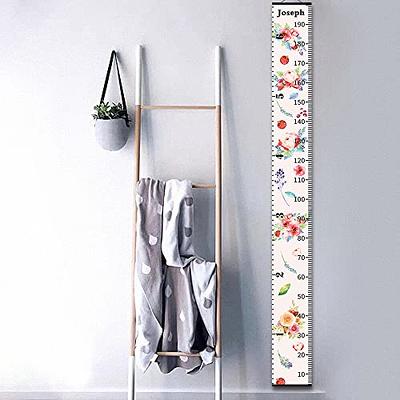 Personalized Watercolor Flower Growth Chart for Kids, Baby Height