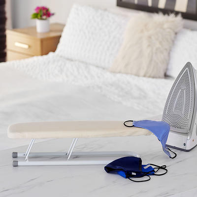 Household Essentials Tabletop Ironing Board, Compact Ironing Board with  Iron Rest, Includes Door Hang, Perfect for Dorms and Small Spaces, 12 x  30