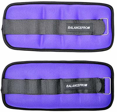 BalanceFrom GoFit Fully Adjustable Ankle Wrist Arm Leg Weights, Adjustable  Weights, Adjustable Strap