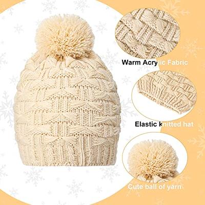 JenPen Women Winter Hats Scarf & Gloves Set for Women Including Ear Covers  Cold Weather Glove Scarves Hats Knit Beanie Scarf Glove (Black),  Small-Large at  Women's Clothing store