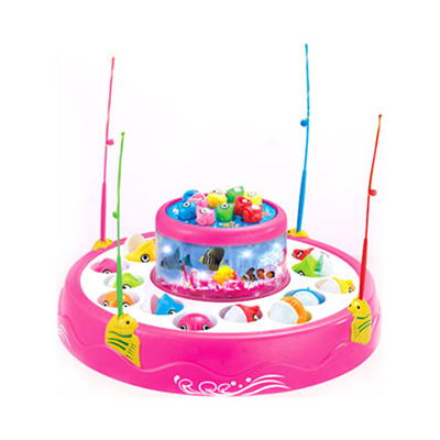 Electric Musical Fishing Game Toy with Rotating Turntable | Interactive  Fishing Rod Toy for Kids | Educational Toy with Music | High-Quality and