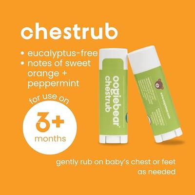  oogiebear Chest rub and Nose Balm - Gentle Infant Care kit with  a chestrub and nosebalm (0.2 Ounces Each) with Travel Pouch : Baby