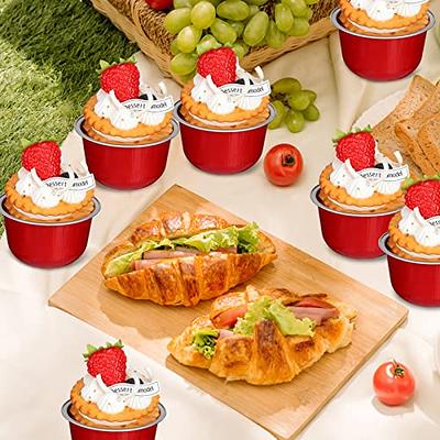 Aluminum Foil Tin Cups, Souffle Baking Cups, Disposable Pudding