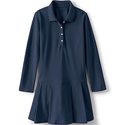 School Uniform Girls Long Sleeve Ruffled Peter Pan Collar Knit