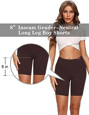 Molasus Womens Cotton Boyshorts Panties Ladies High Waisted Full Cover