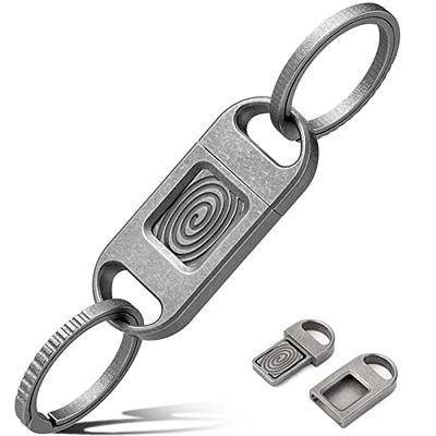 TI-EDC Titanium High Strength 41mm Quick Release Keychain Carabiner Sn