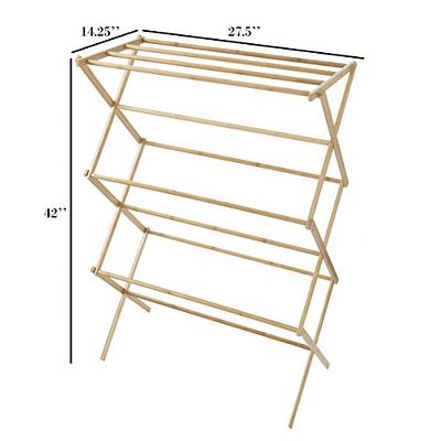 Wooden Clothes Airer, Indoor Laundry Clothes Drying Rack