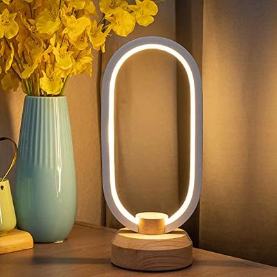 Table Lamp for Bedroom - Bedside Lamps for Nightstand, Minimalist