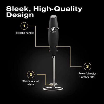 Bean Envy Handheld Milk Frother for Coffee - Electric Hand Blender