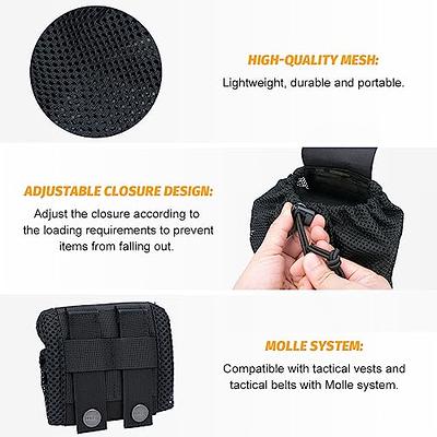 GearHill 2 Molle Clips Molle Web Dominator with Elastic String Multipurpose  Backpack Accessories, Molle Attachments Everyday Carry Gear