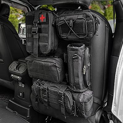 ZGAUTO Tactical Car Seat Back Organizer Bag for Truck -with 5 Detachable  Molle Pouch- 3 Different Size Admin Pouch(with Multi-Pocket) &1 Water  Bottle Pouch&1 Medical Pouch(for All Vehicel) - Yahoo Shopping