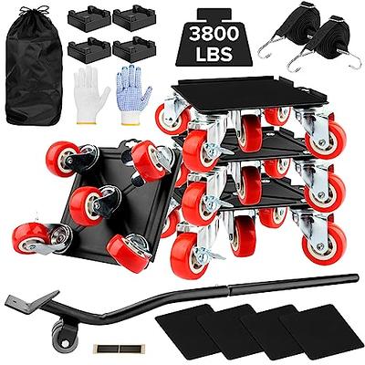 Furniture Dolly with 5 Wheels&Furniture Lifter Set,Heavy Duty
