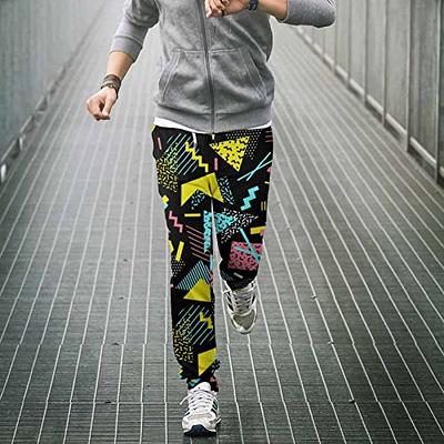 Zhung Ree Mens Fashion Sweatpants, Geometric Shapes and Retro 80s Abstract  Art Casual Print Lounge Pants Drawstring Athletic Jogger Trousers Workout  Pants with Pockets XXL - Yahoo Shopping