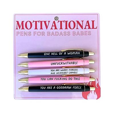 HLPHA 11PCS Funny Pens Set, Spoof Fun Ballpoint Pen Set, Premium novelty  pens Swear Word Daily Pen Set, offensive pens Funny DIY Office Gifts