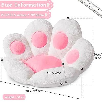 MOONBEEKI Cat Paw Cushion Comfy Kawaii Chair Plush Cushions Shape Lazy  Pillow for Gamer Chair 28x 24 Cozy Floor Cute Seat Kawaii for Girl Worker