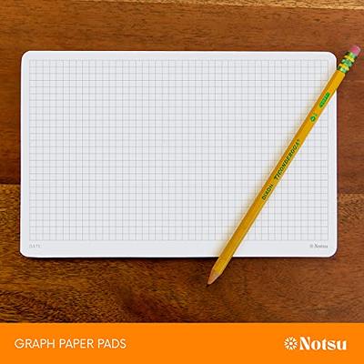 School Smart Graph Paper Pads with Chipboard Back, Letter Size