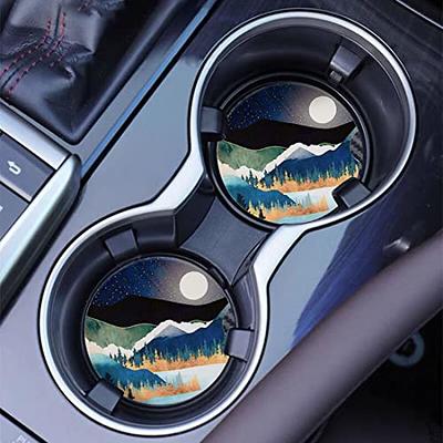 Jerown 2 Pack Car Coasters for Cup Holders Absorbent Mountain River Ceramic  Car Cup Holder Coaster with Cork Base&Fingertip Notch for Easy Removal,  2.56 Keep Car Free from Drink Spills&Condensations - Yahoo Shopping