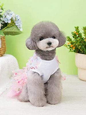 Dog Clothes for Small Dogs Puppy Dress for Girl Dogs Pet Party Holiday Cute  Female Skirt Dog Birthday Outfit Pink Dog Wedding Tutu Dresses Chihuahua